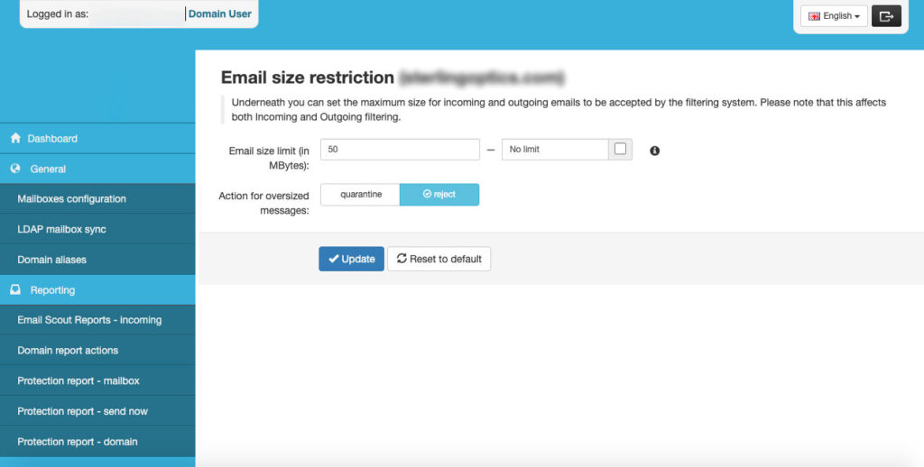 Size Restriction